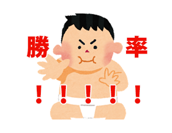 勝率！！！！！